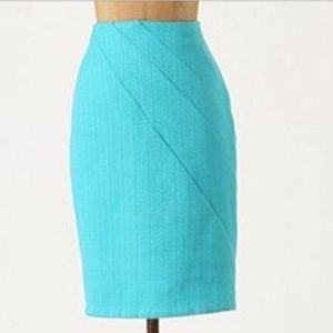 Anthropologie Eva Franco san pedro turquoise skirt